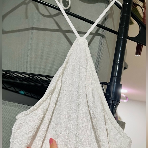 SHEIN tie back textured dress - Picture 3 of 9